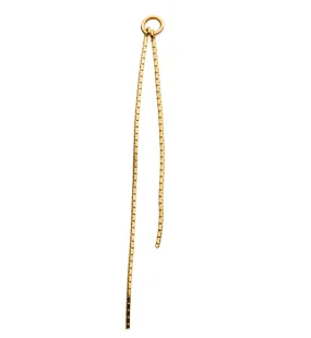 14kt Gold Dual Box Chain Charm