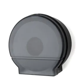 Single 9" Jumbo Tissue Dispenser 3 3/8" Core Only Black Translucent Palmer Fixture RD0026-02